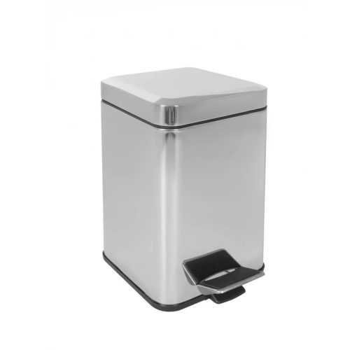 MINOTTI szemetes 12L, szögletes, króm