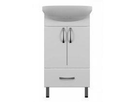 UNI 45 mosdós fürdőszobai szekrény soft-close ajtóval