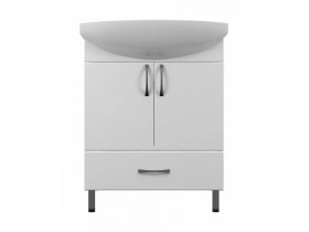 UNI 65 mosdós fürdőszobai szekrény soft-close ajtóval