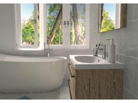 GRACE 65 fürdőszobai szekrény mosdóval