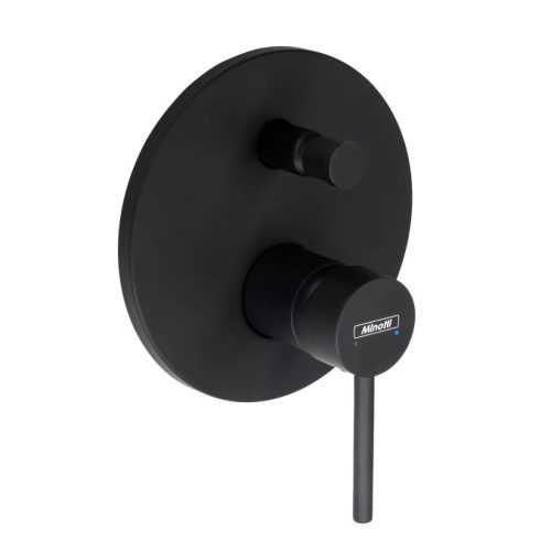 Beépíthető csaptelep MINOTTI TUBO DARK ELEGANCE váltóval