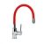 MINOTTI TUBO flexibilis mosogatócsaptelep, 2 csöves, piros szilikon