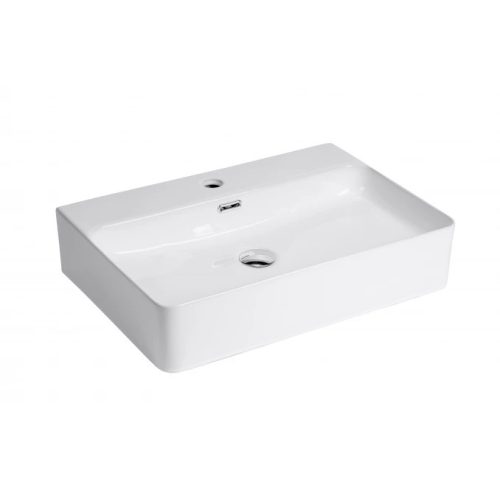 MINOTTI ráépíthető mosdó 600x425x135 mm, csaplyukkal