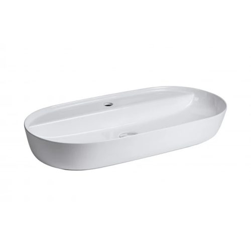 MINOTTI ráépíthető mosdó 800x400x135 mm, csaplyukkal