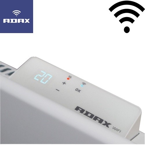 Adax Neo Wifi L elektromos fűtőpanel 1200 Gránitszürke színben