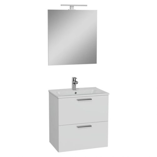 VITRA MIA szett, mosdó + tükör + szekrény 590×390 mm