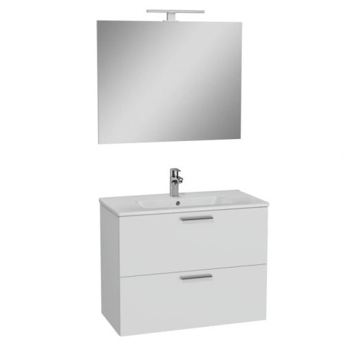 VITRA MIA szett, mosdó + tükör + szekrény 790×390 mm