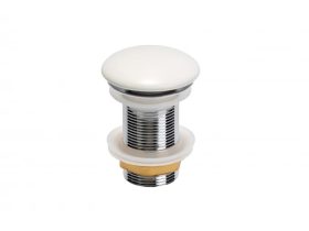   MINOTTI 5/4 pop-up szelep, túlfolyó nélküli, fehér, matt kerámia sapka