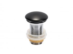   MINOTTI 5/4 pop-up szelep, túlfolyó nélküli, fekete matt kerámia sapka