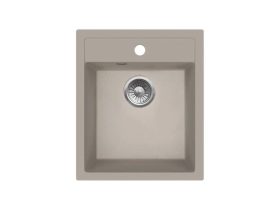   MILO ALPHA gránit mosogató 43,5x51,5 cm, Pure sand, szifonnal