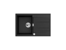   MILO AVANGARD gránit mosogató 78x50 cm, Lava stone, szifonnal