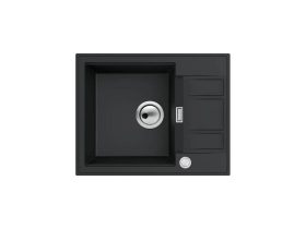   MILO AVANGARD gránit mosogató 58x46 cm, Lava stone, szifonnal