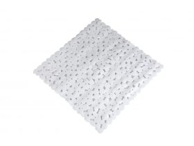 MINOTTI kádszőnyeg 540×540 mm, PVC, fehér