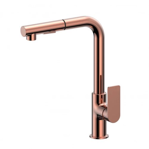 Konyhai csaptelep COPEN NOOK kihúzható zuhannyal, rose gold