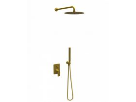   Beépített zuhanyrendszer 1, kerek, COPEN NOOK, csiszolt arany