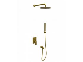   Beépített zuhanyrendszer 3, kerek, COPEN NOOK, csiszolt arany