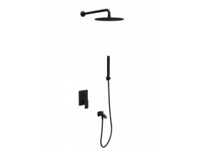 Beépített zuhanyrendszer 3, kerek, COPEN NOOK, matt fekete