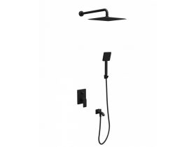  Beépített zuhanyrendszer 4, szögletes, COPEN NOOK, matt fekete