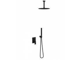   Beépített mennyezeti zuhanyrendszer 5, kerek, COPEN NOOK, matt fekete