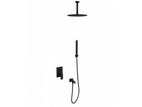  Beépített mennyezeti zuhanyrendszer 7, kerek, COPEN NOOK, matt fekete