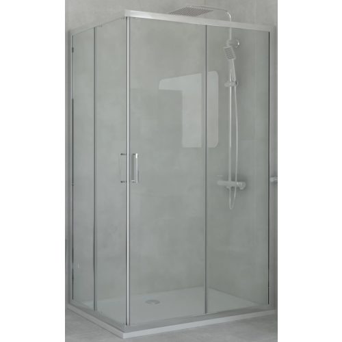 COPEN PROJECT komplett tolóajtós zuhanyajtó 1600x1950 mm, 6 mm víztiszta