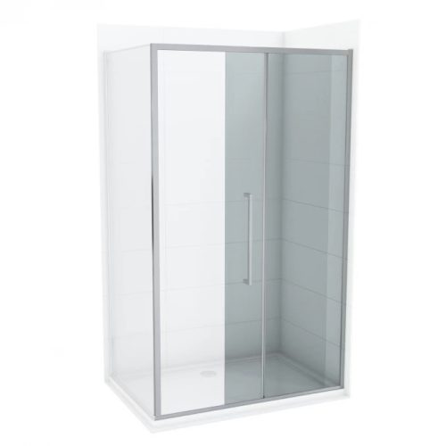 COPEN DEV200 zuhanyajtó toló 1000x2000 mm, 6 mm víztiszta, vékony keret