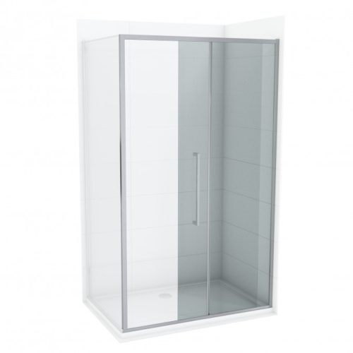 COPEN DEV200 zuhanyajtó toló 1400x2000 mm, 6 mm víztiszta, vékony keret