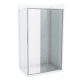 COPEN DEV200 zuhanyajtó toló 1400x2000 mm, 6 mm víztiszta, vékony keret