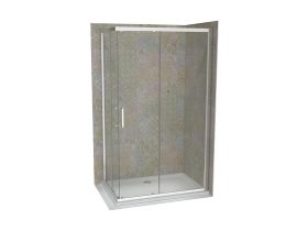   COPEN ATLAS PRO zuhanyajtó 1500x1950 mm, króm, 6 mm víztiszta