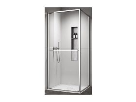   COPEN ATLAS PRO zuhanykabin 1V 800x800x2000 mm, króm, 6 mm víztiszta