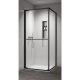 Zuhanykabin COPEN ATLAS PRO 1V 900x900x2000 mm fekete sötétített üveg, 6 mm