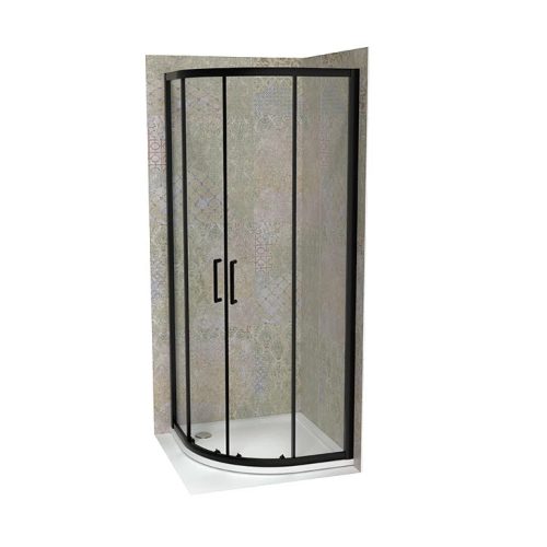 Zuhanykabin COPEN ATLAS PRO R800x1950 mm fekete sötétített üveg, 6 mm