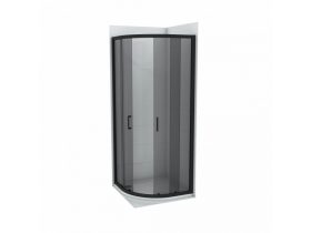   Íves zuhanykabin COPEN ATLAS BLACK R900x1950 mm fekete sötétített üveg, 6 mm