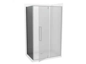   Oldalfal COPEN ABSOLUT BLACK 900x2000 mm fekete sötétített üveg, fekete matt keret, 6 mm