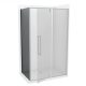 Oldalfal COPEN ABSOLUT BLACK 900x2000 mm fekete sötétített üveg, fekete matt keret, 6 mm