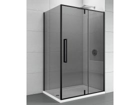   Pivot nyílóajtó COPEN ABSOLUT BLACK 1200x2000 mm fekete sötétített üveg, fekete matt keret, 6 mm