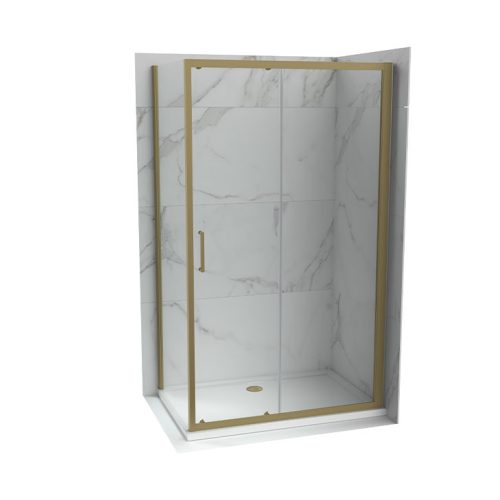 Oldalfal COPEN ATLAS PRO 800x1950 mm víztiszta üveg, arany (bronz) keret, 6 mm