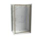 Oldalfal COPEN ATLAS PRO 800x1950 mm víztiszta üveg, arany (bronz) keret, 6 mm