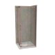 Zuhanykabin COPEN ATLAS PRO 800x800x1950 mm víztiszta üveg, rose gold keret, 6 mm