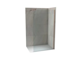   Walk-in zuhanyfal COPEN MONTE 1400x2000 mm víztiszta üveg, 8 mm, rose gold
