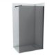 Walk-in zuhanyfal COPEN MONTE DARK 1400x2000 mm szürke üveg, 8 mm, matt fekete profil