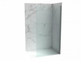   Walk-in zuhanyfal 900x2000 mm víztiszta üveg, 8 mm (RDC-SP90/RDC-SP-CR)