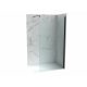 Walk-in zuhanyfal COPEN PROJECT 700x2000 mm víztiszta üveg, 8 mm, fekete profil