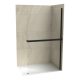 Walk-in zuhanyfal COPEN MONTE SUPERIORE 1200x2000 mm víztiszta üveg, 8 mm, matt fekete