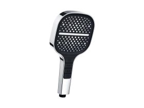 COPEN kézi zuhanyfej, 3 funkciós, 130 mm, fekete/króm