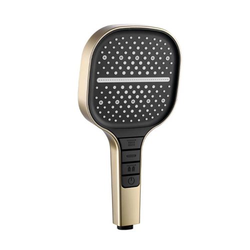COPEN kézi zuhanyfej, 3 funkciós, 130 mm, fekete/arany