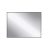 Tükör COPEN 1000x700 mm, fekete alumínium keret
