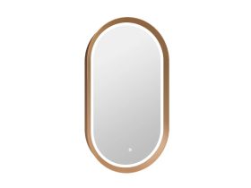   Tükör COPEN 500x900 mm, LED világítás, arany színű alumínium keret (56,5 mm)