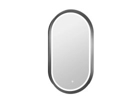   Tükör COPEN 500x900 mm, LED világítás, gunmetal színű alumínium keret (56,5 mm)