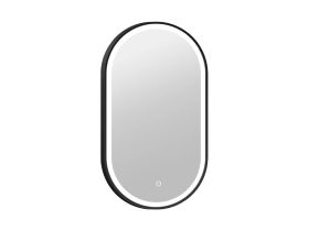   Tükör COPEN 500x900 mm, LED világítás, matt fekete alumínium keret (20 mm)